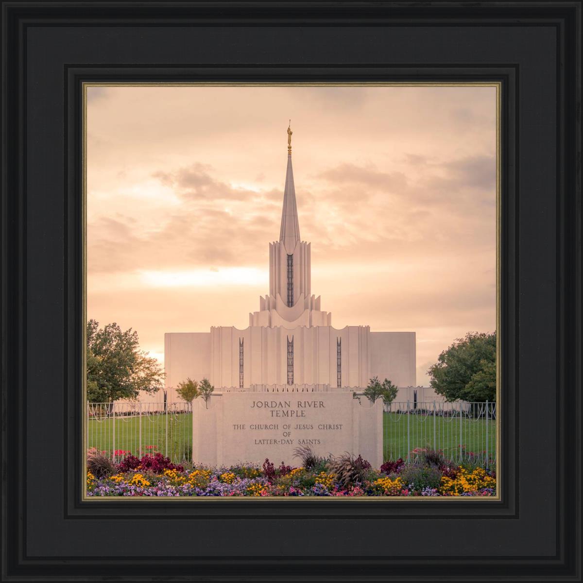 Jordan River Temple Evening Glow