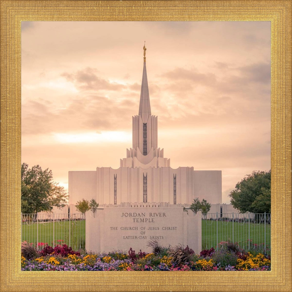 Jordan River Temple Evening Glow