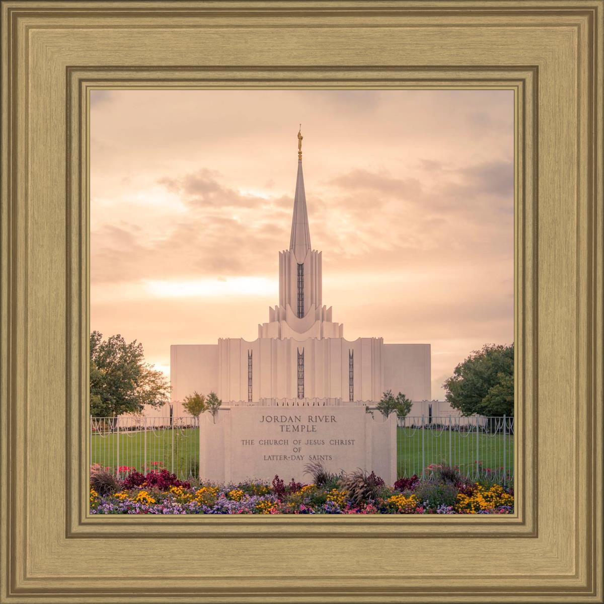 Jordan River Temple Evening Glow
