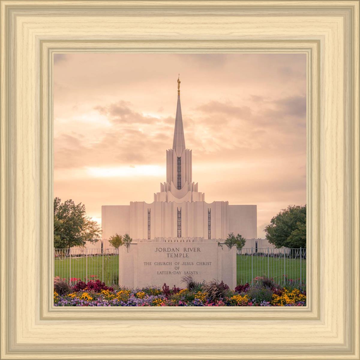 Jordan River Temple Evening Glow