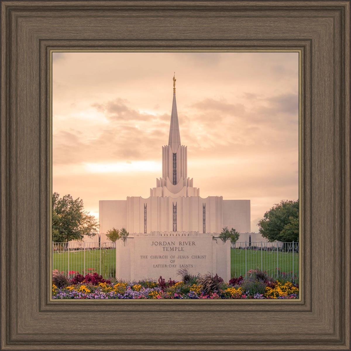 Jordan River Temple Evening Glow