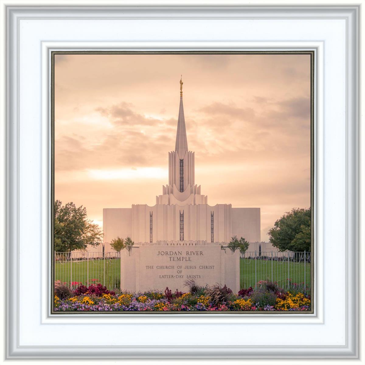 Jordan River Temple Evening Glow