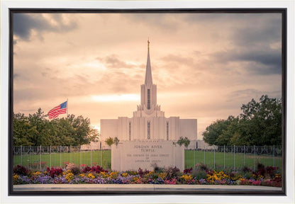 Jordan River Temple Evening Glow