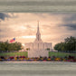 Jordan River Temple Evening Glow