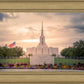 Jordan River Temple Evening Glow