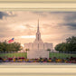 Jordan River Temple Evening Glow