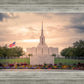 Jordan River Temple Evening Glow