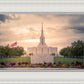 Jordan River Temple Evening Glow