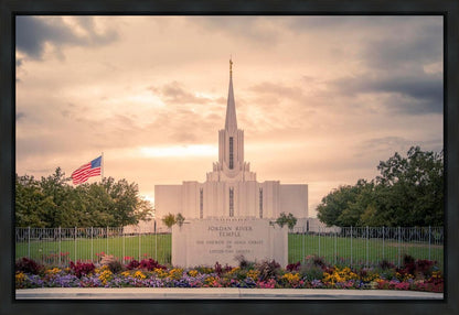 Jordan River Temple Evening Glow