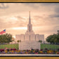 Jordan River Temple Evening Glow