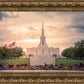 Jordan River Temple Evening Glow