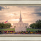 Jordan River Temple Evening Glow