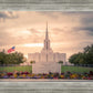Jordan River Temple Evening Glow
