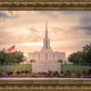 Jordan River Temple Evening Glow