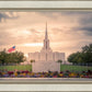 Jordan River Temple Evening Glow