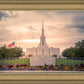 Jordan River Temple Evening Glow