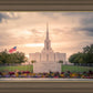 Jordan River Temple Evening Glow