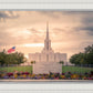 Jordan River Temple Evening Glow