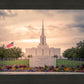 Jordan River Temple Evening Glow
