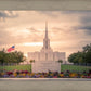 Jordan River Temple Evening Glow