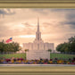Jordan River Temple Evening Glow
