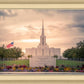 Jordan River Temple Evening Glow
