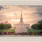 Jordan River Temple Evening Glow
