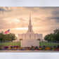Jordan River Temple Evening Glow