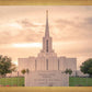 Jordan River Temple Evening Glow