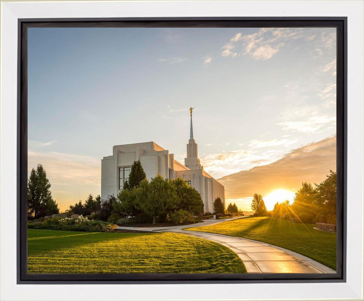 Twin Falls Temple Morning Light Gallery Wrap