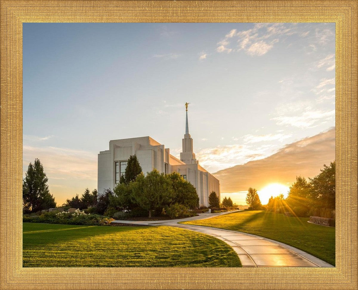 Twin Falls Temple Morning Light