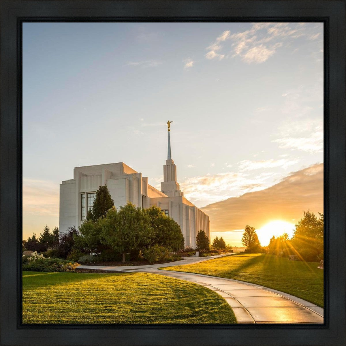 Twin Falls Temple Morning Light Gallery Wrap