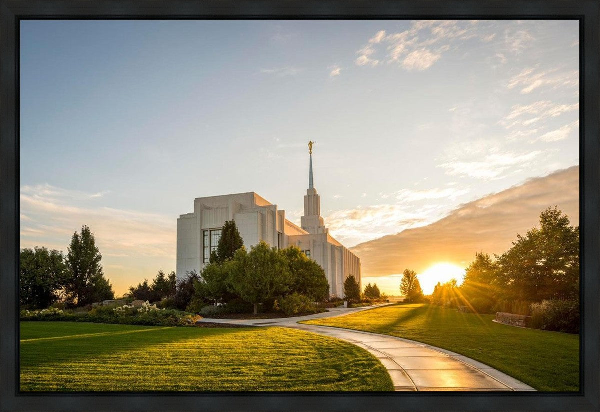 Twin Falls Temple Morning Light Gallery Wrap