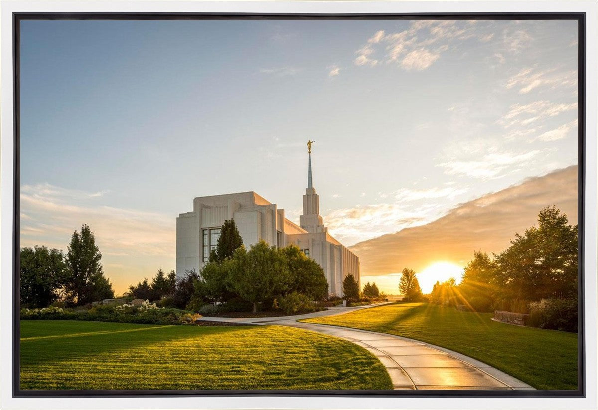 Twin Falls Temple Morning Light Gallery Wrap