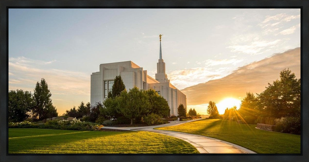 Twin Falls Temple Morning Light Gallery Wrap