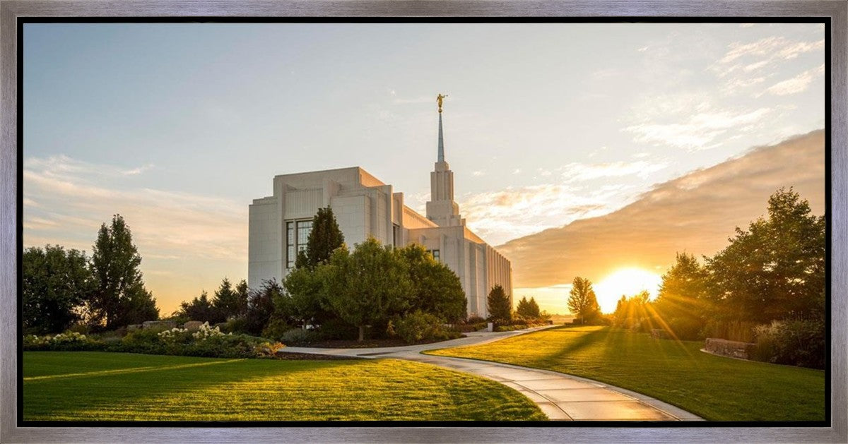 Twin Falls Temple Morning Light Gallery Wrap