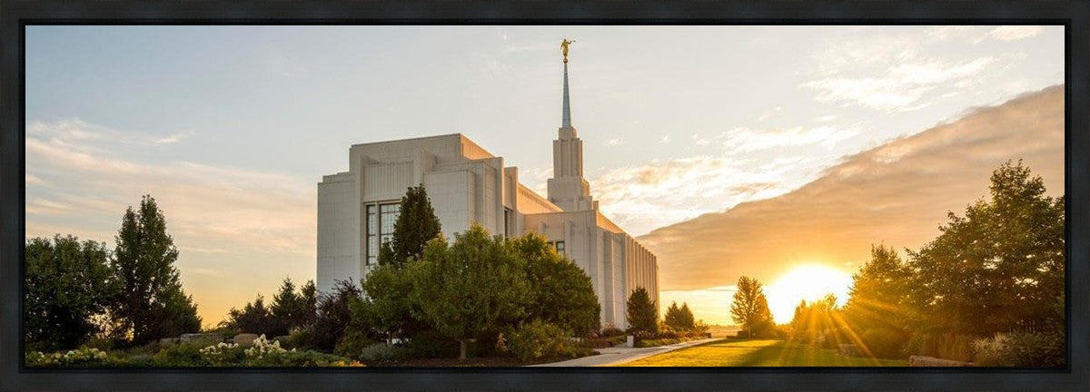Twin Falls Temple Morning Light Gallery Wrap