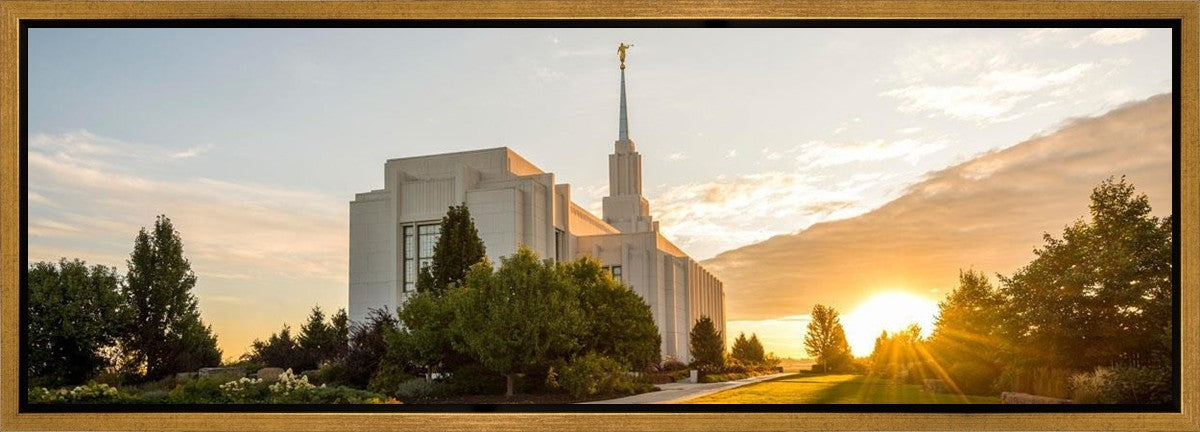 Twin Falls Temple Morning Light Gallery Wrap