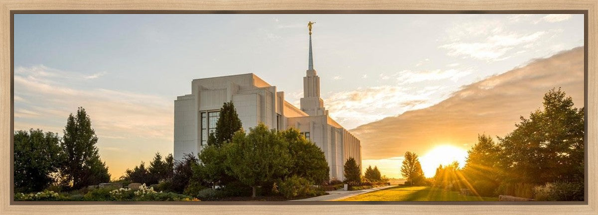 Twin Falls Temple Morning Light Gallery Wrap