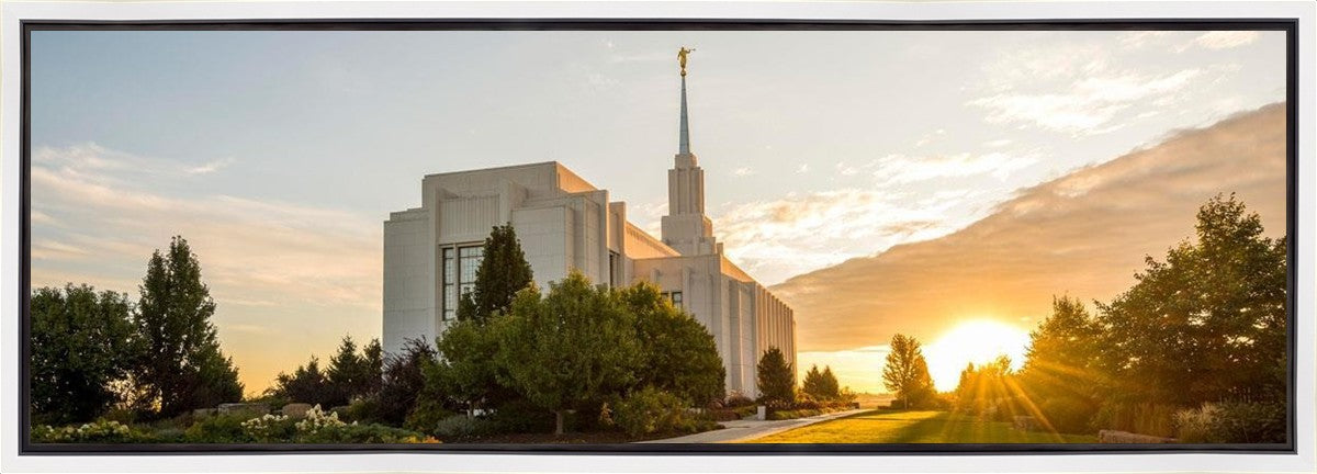 Twin Falls Temple Morning Light Gallery Wrap