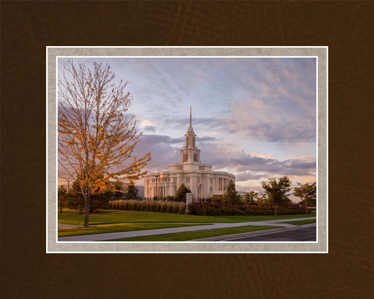 Payson Temple Autumn Light