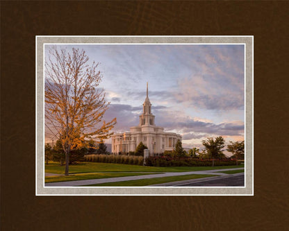 Payson Temple Autumn Light