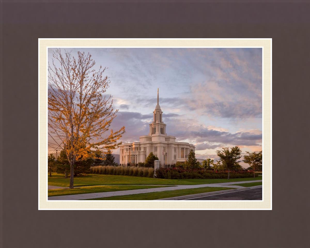 Payson Temple Autumn Light