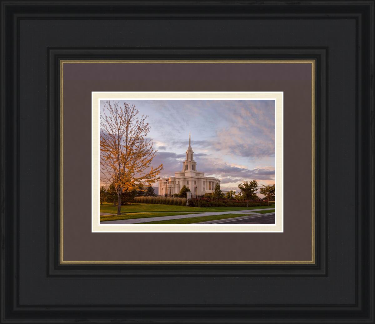 Payson Temple Autumn Light