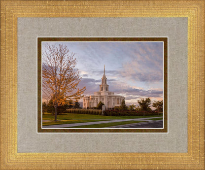 Payson Temple Autumn Light