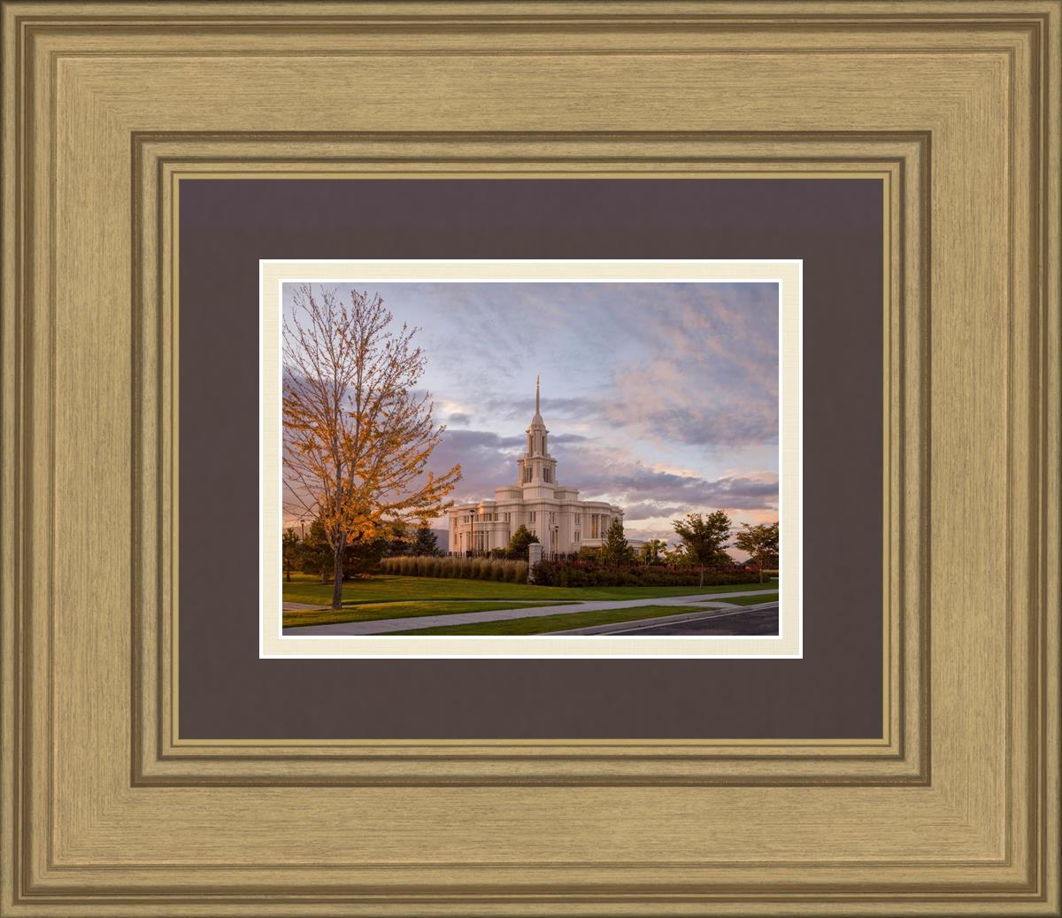 Payson Temple Autumn Light