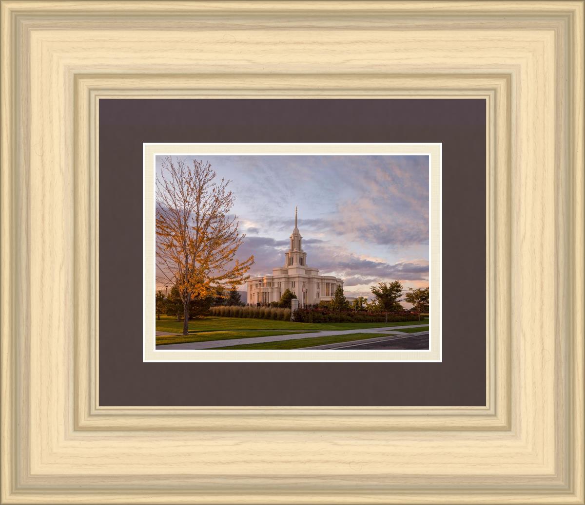 Payson Temple Autumn Light