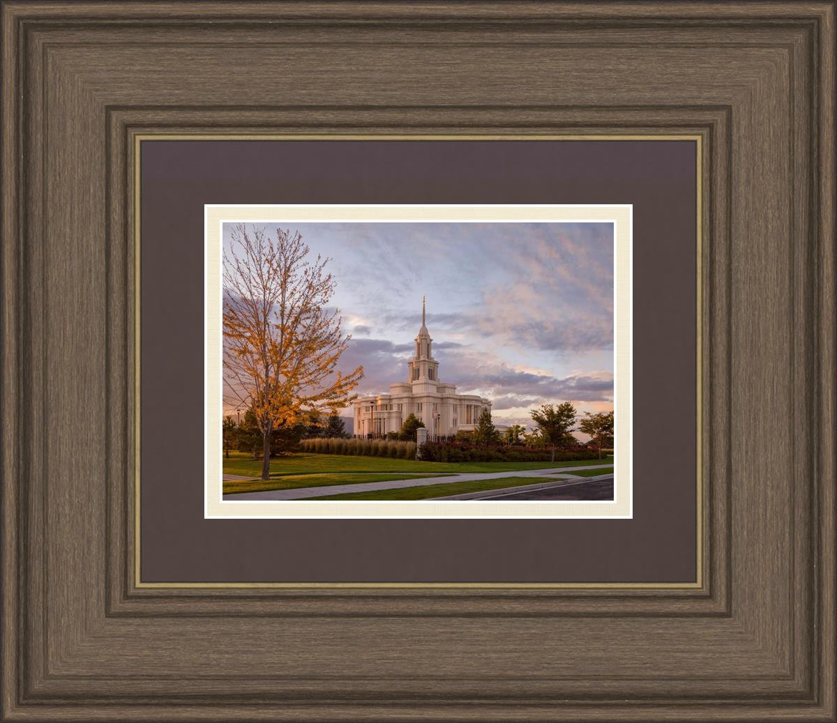 Payson Temple Autumn Light