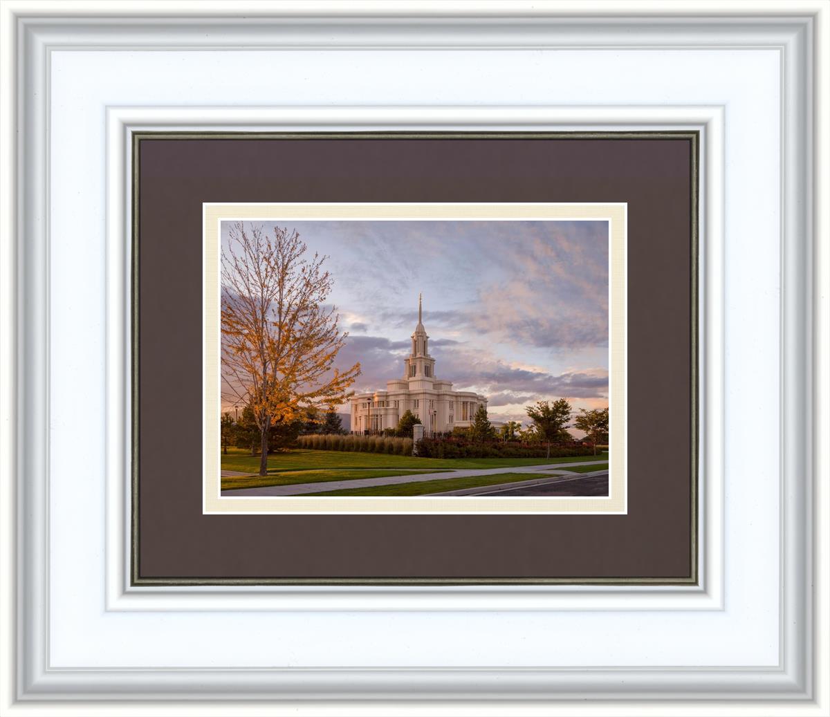 Payson Temple Autumn Light