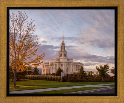 Payson Temple Autumn Light